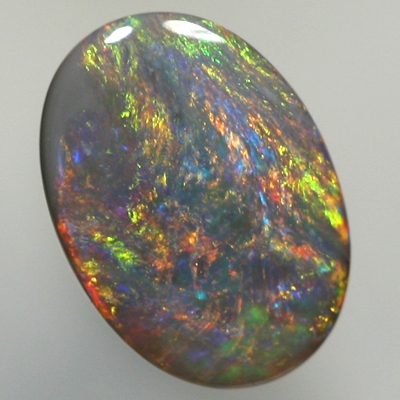 SOLID BLACK OPAL Bright blend of red, orange with green and blue